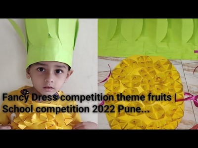 How to make pineapple costume for kids| Fancy Dress Competition theme fruits. 