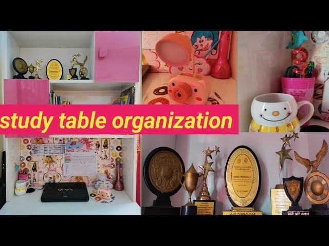 How to organize study table| study table organization| easy way to organize study material|