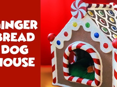 I MADE A GINGERBREAD HOUSE FOR MY DOG! | How to make DIY High End Christmas decorations for cheap!