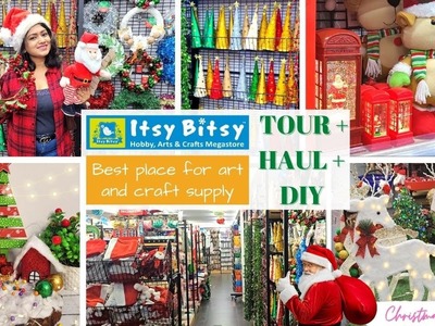 Itsy Bitsy Store TOUR in BANGALORE | HUGE CRAFT supply HAUL from ITSYBITSY | Christmas Special DIY