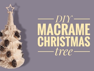 Macrame Christmas tree. Christmas tree-night light.