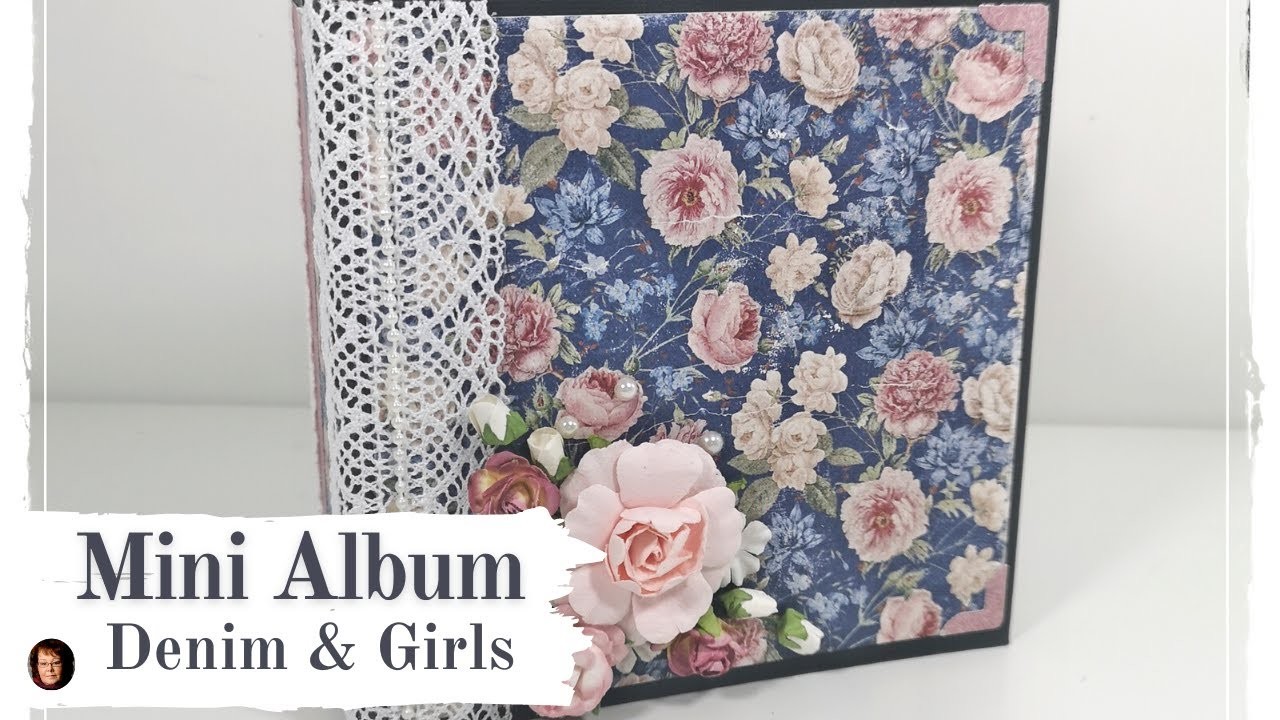 Mini Album - Denim & Girls - Flip through for inspiration and ideas. Papers from Maja Design