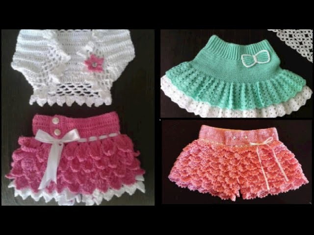 Most beautiful crochet baby girl dresses #skirt blows #nikkar shirt #trending #viral video