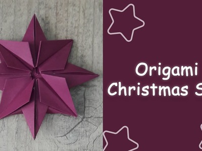 Origami Christmas Star????| Origami Christmas Ornaments????| DIY One Minute Paper Star |Christmas Ornament