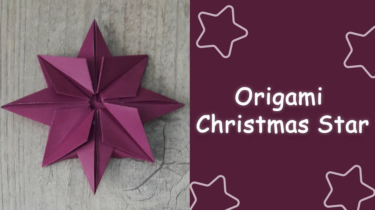 Origami Christmas Star????| Origami Christmas Ornaments????| DIY One Minute Paper Star |Christmas Ornament