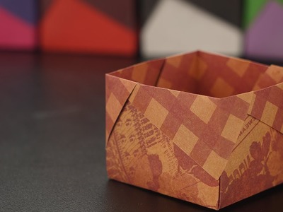 Origami Easy Paper Box Tutorial | Easy Tutorial for Beginner
