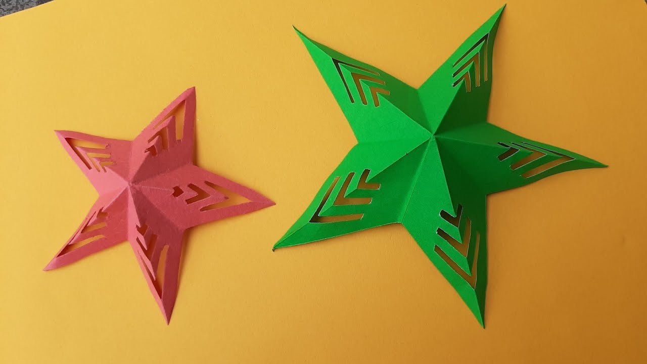 Paper Christmas ???? Star | tried Basteln mit papier  star  ???????? @worldoforigamiartsandcraft9938