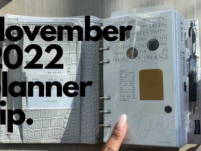 Personal size planner flip-through | november 2022 | for the planner girls