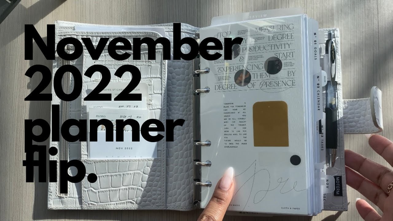 Personal size planner flip-through | november 2022 | for the planner girls