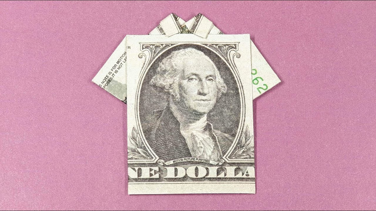 Phong Tran Origami | Dollar Origami George Washington T-Shirt | Money Origami