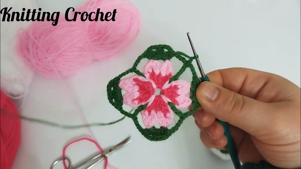 Super Easy Crochet Stitch Motif.#knittingcrochet #knitting