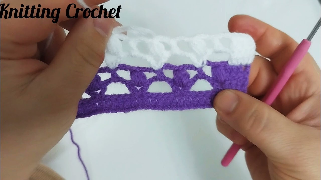 Very Easy Crochet  Stitch.#knittingcrochet #easycrochet