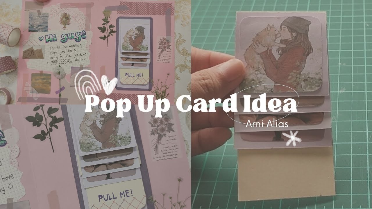 Waterfall Pop Up Tutorial | Aesthetic Pop Up Card Idea | Aesthetic Pop Up Kad