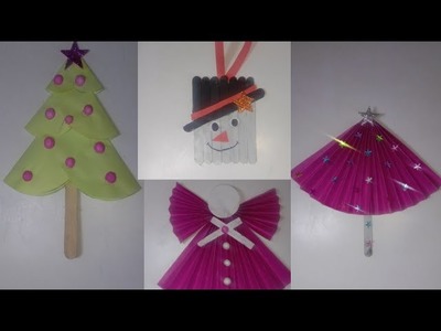 4 Beautiful Christmas Decorations ideas | 5 minutes craft Christmas decoration | Christmas crib