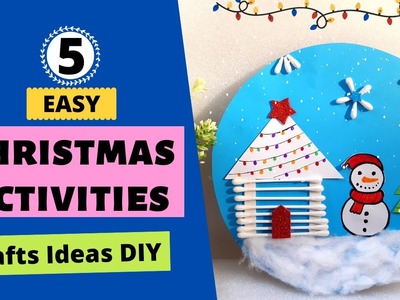 5 Easy Christmas craft for kids I Christmas decoration ideas DIY I Christmas Craft with paper