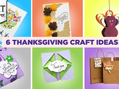 6 Thanksgiving Craft Ideas | Thanksgiving Crafts | Gift Ideas | Fall Crafts For Kids | @VENTUNOART