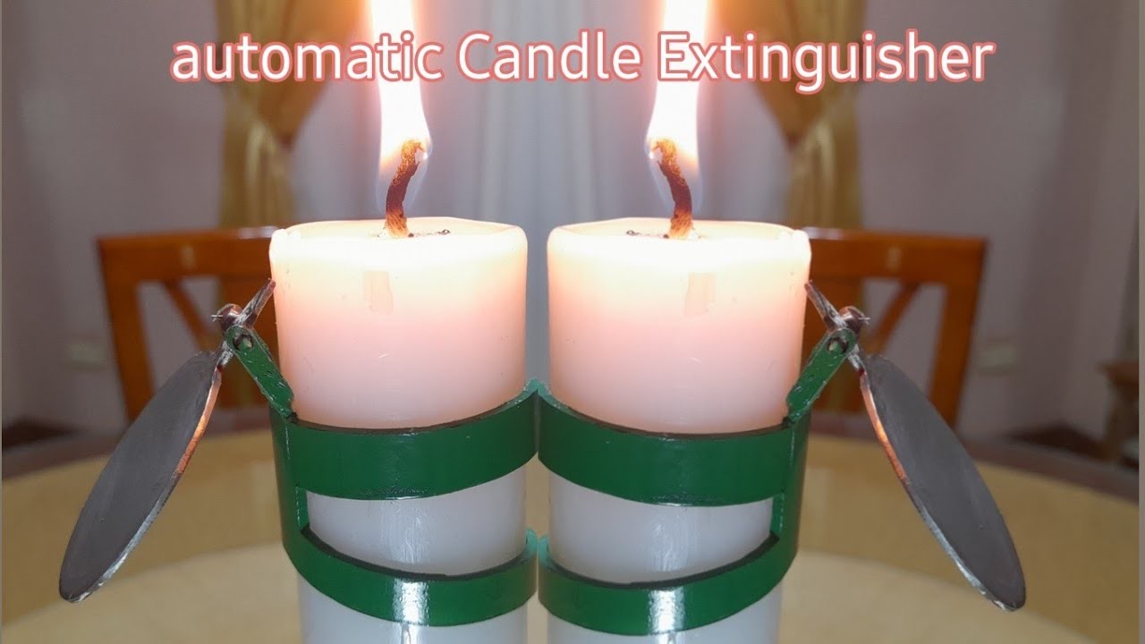 Automatic Candle Extinguisher || DIY Metal Art