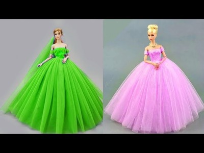 Barbie Doll Makeover Transformation ???????? DIY Miniature Ideas for Barbie ~Wig, Dress, Faceup and More.