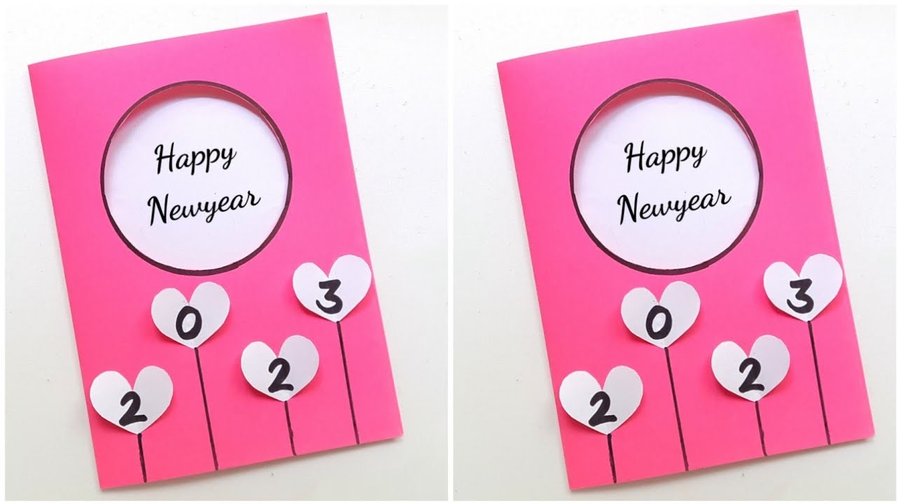 Beautiful Newyear Greeting Card 2023 • Easy Newyear Card Making For Loved Ones • newyear card 2023