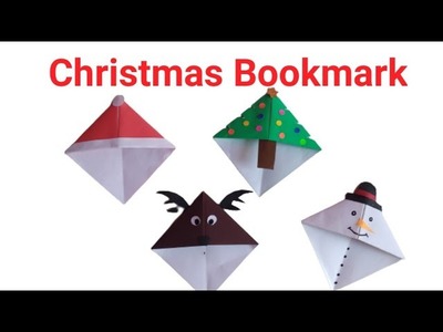Bookmark #origami bookmark #christmas craft #bookmark for Christmas #christmas paper gift for kids