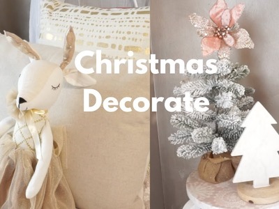Christmas bedroom makeover for my little girl.Christmas decorate with me