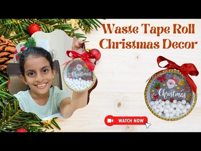 Christmas Kids Crafts | Waste Tape Roll | Kids Easy Crafts | Minhwa Cuties | Christmas Decor | DIY