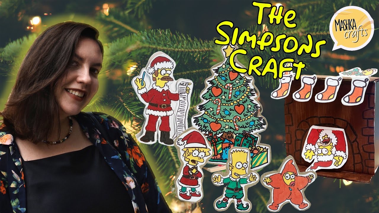 Christmas Simpsons Recycling Craft - Kids Craft - DIY