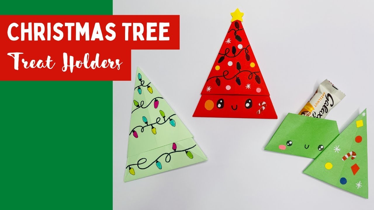 Christmas Tree Treat Holder | Christmas Crafts