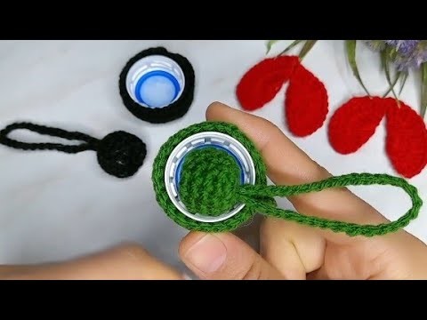 Cool idea with plastic bottle caps Enjoy watching