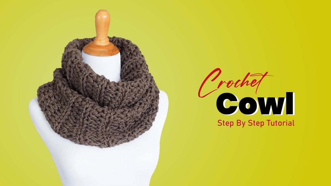 Crochet Cowl - How To Crochet Neck Warmer.Cowl At Home | Diy Crochet Cowl Step By Step Tutorial