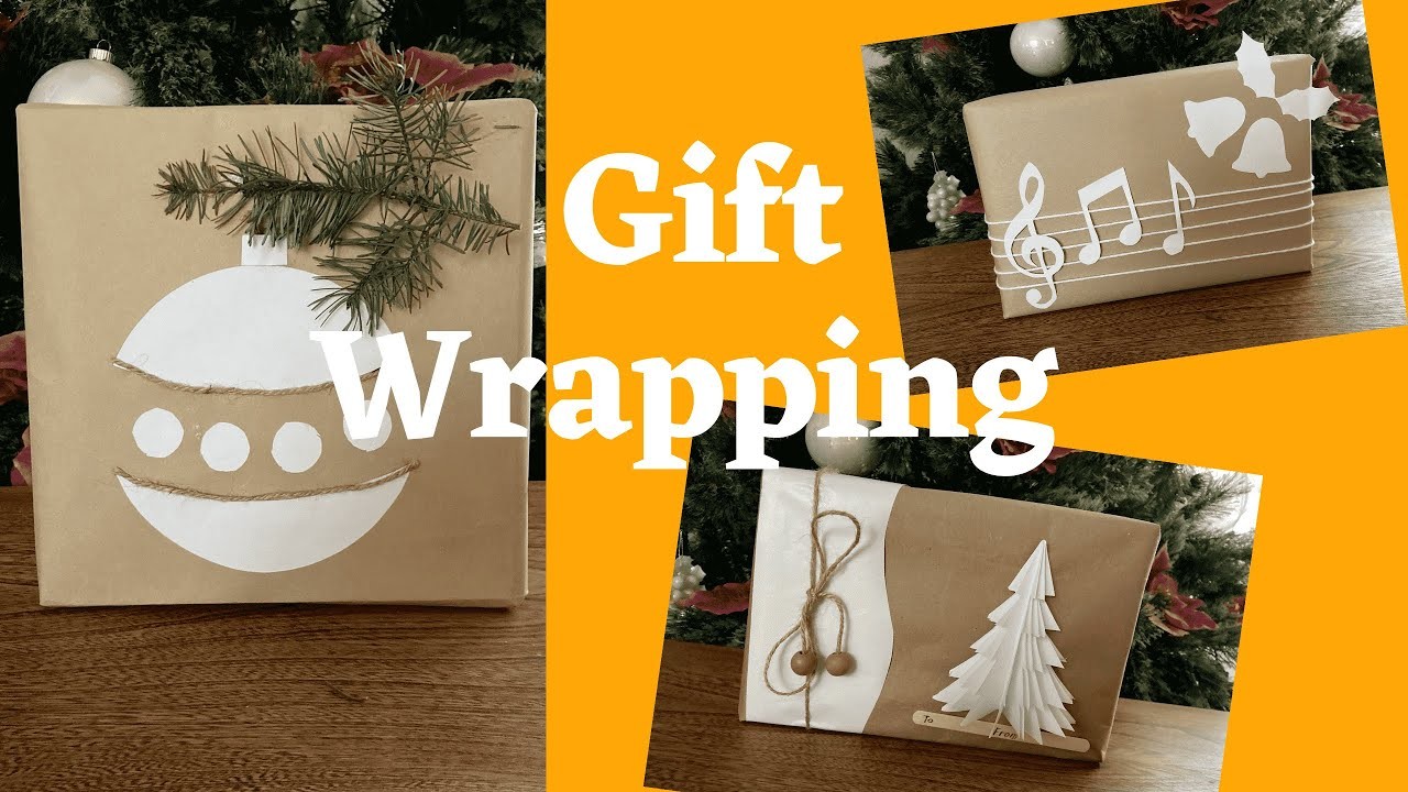 DIY Christmas Gift Wrapping! 3 Ideas to Wrap Presents.