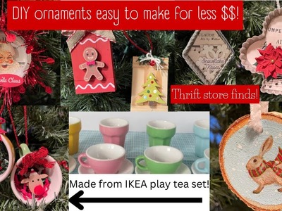 DIY ornaments to gift or keep, super cheap to make! | Dollar Tree | Michael's