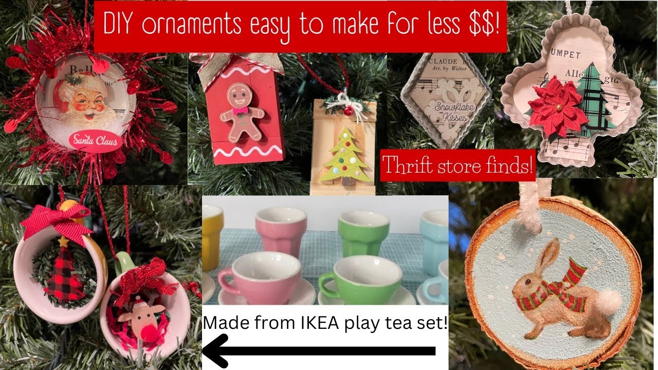 DIY ornaments to gift or keep, super cheap to make! | Dollar Tree | Michael's