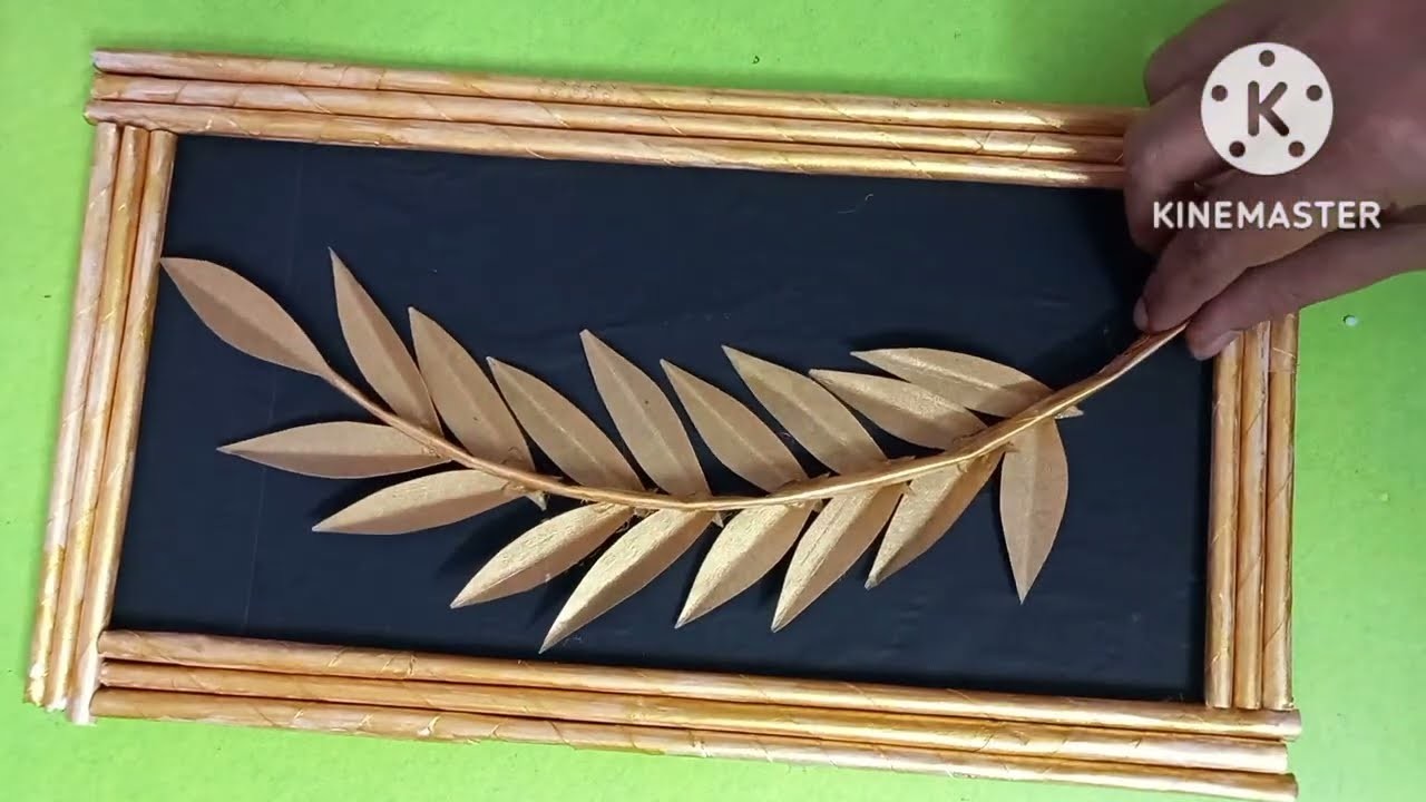 DIY Wall Hanging Frame with paper. Home Decoration ideas