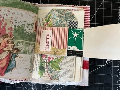 Easy Folding Vintage Christmas Card Bellyband - Christmas Journal - Episode 7