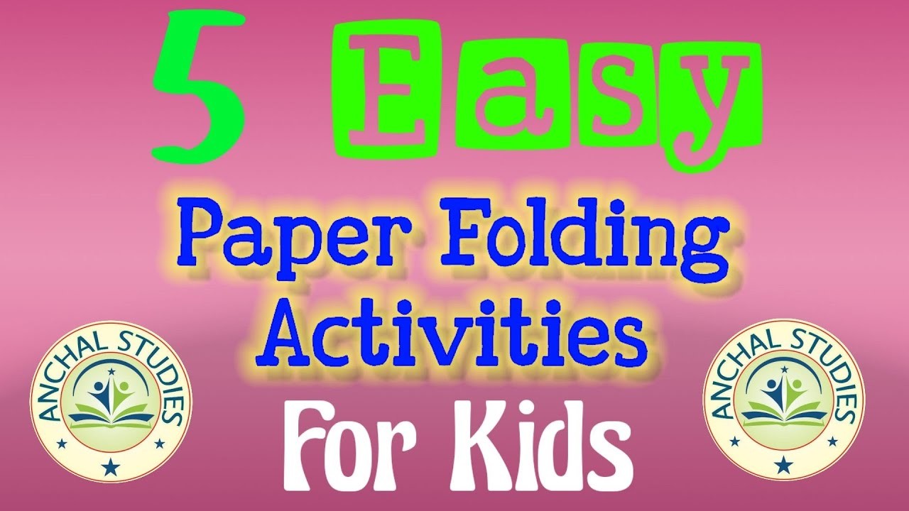 Easy Paper Folding Activity.Origami paper Folding Activity For Kids And School Projects.DIY #crafts