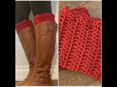 How To Crochet Boot Cuffs - DIY boot cuffs
