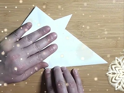 How to cut a snowflake ❄️How to make a snowflake decoration❄️