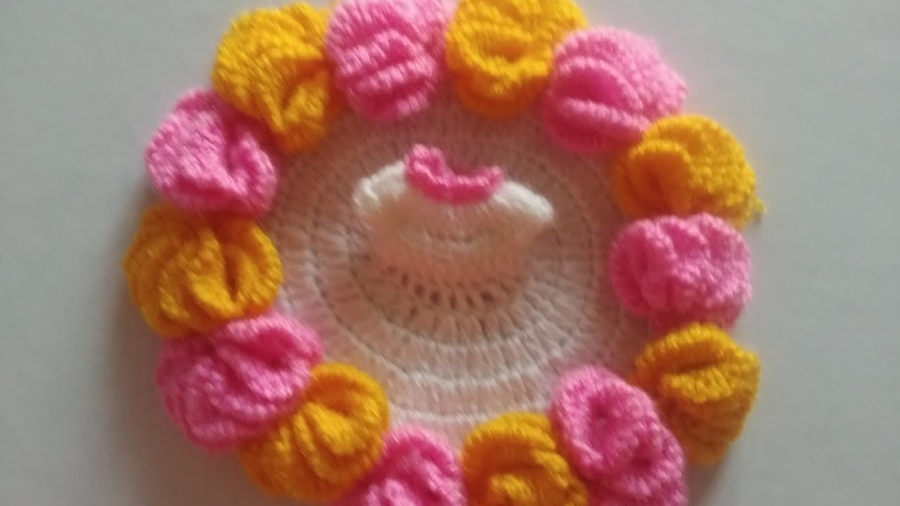 Laddu Gopal ji ka flower dress, Latest design Kanha ji poshak,Lotus flower pattern, flower sweater ????