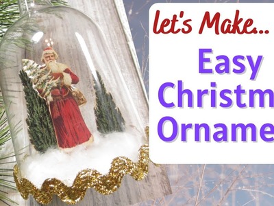 Let's Make an EASY Christmas Ornament and Printable FREEBEE