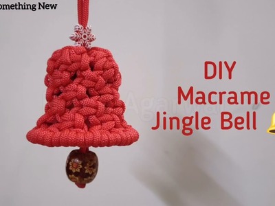 Macrame Jingle Bell Without Ring | DIY: Hanging Macrame Bell | Christmas Tree Bell Ornaments