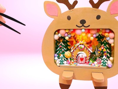 Making Tiny Candyland Reindeer - DIY Miniature Dollhouse - Christmas Special