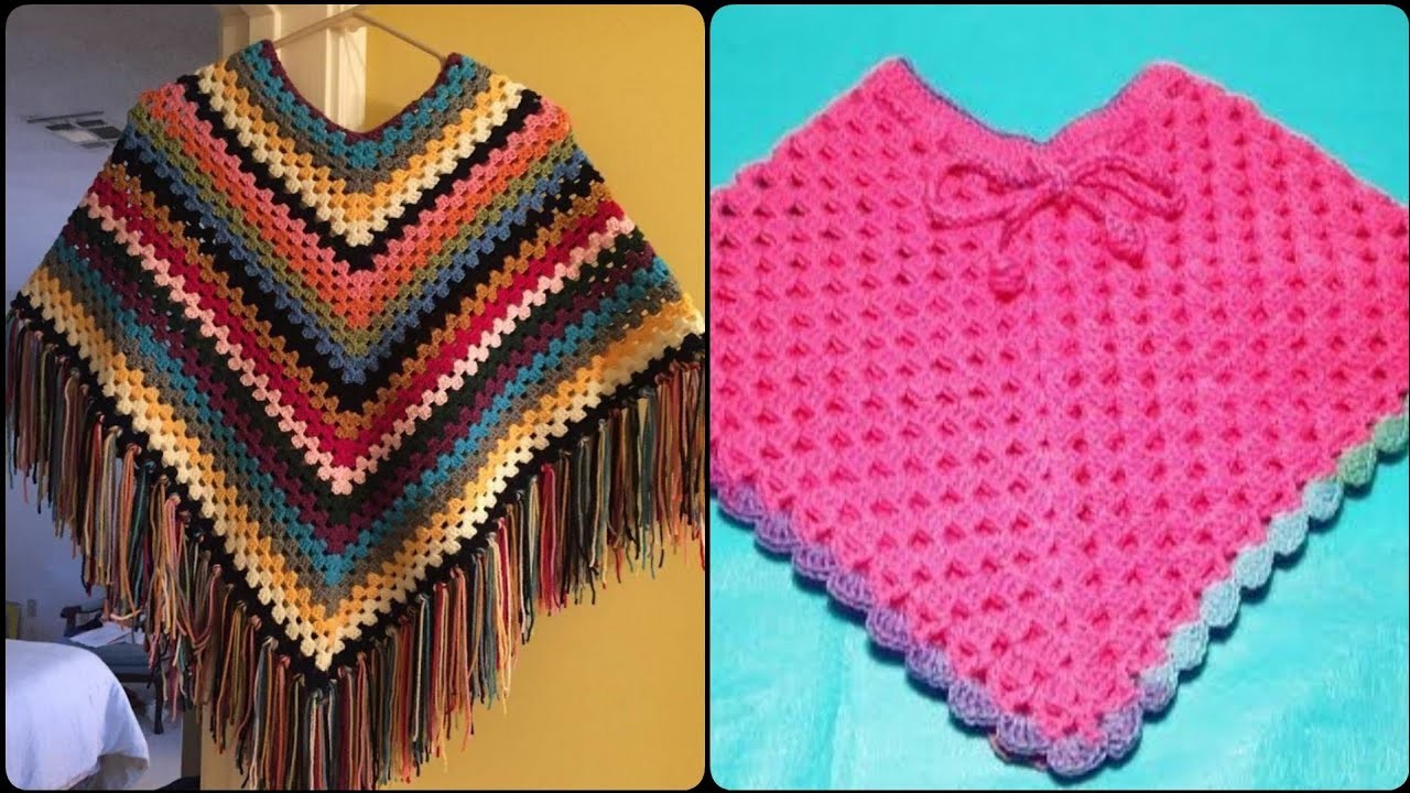 MOST TRENDING AND UNIQUE FREE CROCHET BABY PONCHO PATTERN DESIGN AND IDEAS ????
