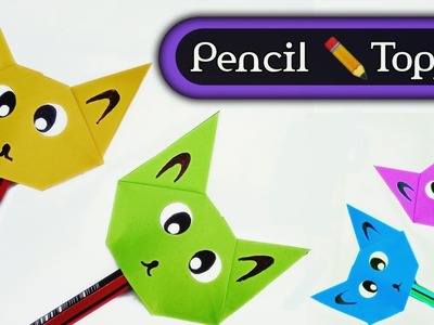 Pancil Topper Craft Ideas-DIY Pancil Topper || Pancil Topper || diy school supplies || Paper Craft