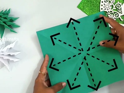 Paper Christmas Tree | Simple Christmas crafts | Last Minute Christmas Decoration Ideas