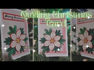 Quilling Christmas Card #quilling #diycrafts #diy #viral #trending #filigrana #quillingart