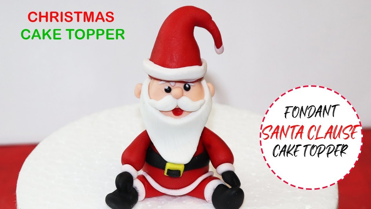 Santa Claus CakeTopper | Christmas Cake Topper | Christmas Cake Decorating Ideas | AdornHub