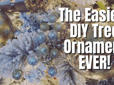 The Easiest DIY Tree Ornament EVER || Christmas DIY || Holiday Tree DIY