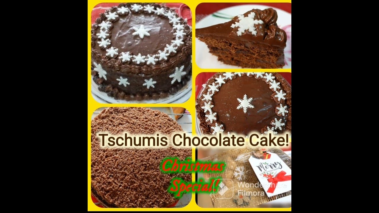 Tschumis Chocolate Cake ( 100 year old recipe ).How to make Perfect GANACHE?. A Christmas Special.