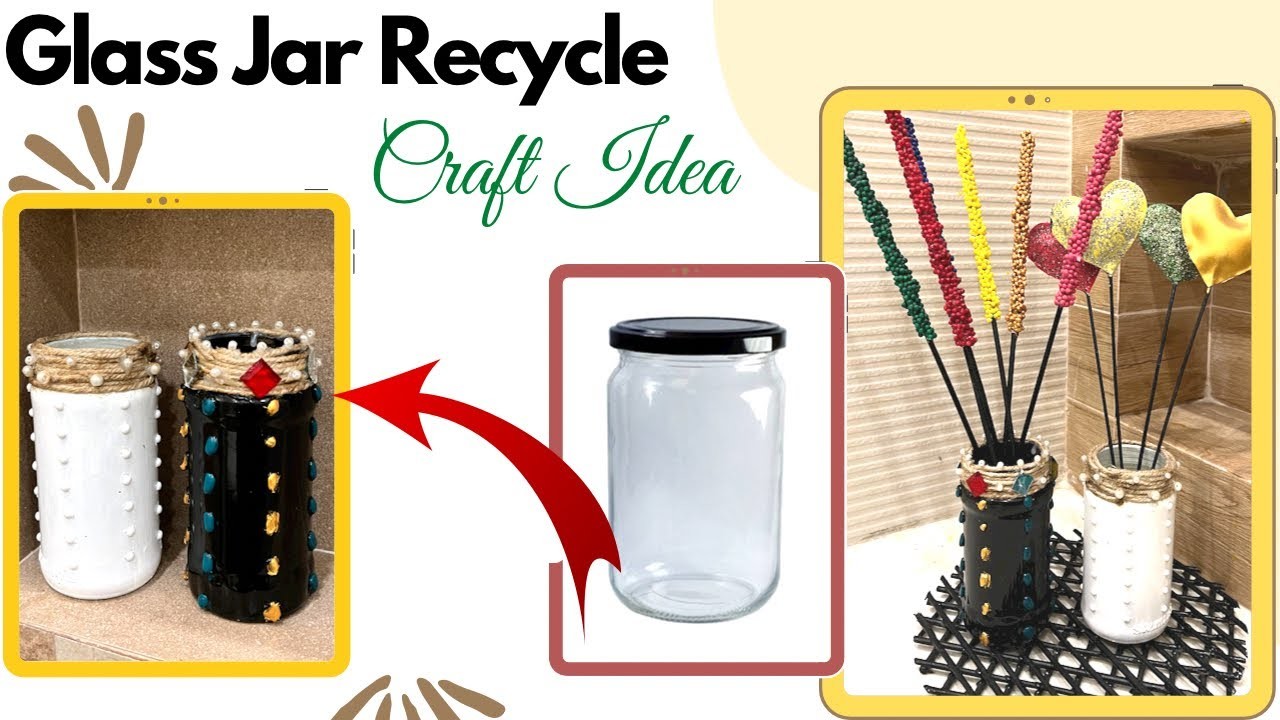 Unique Glass Jar Decoration Ideas |Home decorating ideas handmade|Best out of waste| Diya Creativity